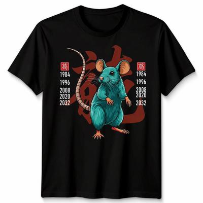 Unisexs Unisexs Chinese Zodiac Shengxiao Year Of T Shirt Culture Symbol Astrology