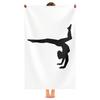 Watercolor Gymnastic Elegant Dance Girl Beach Towel Ballet Girl Soft Absorbent Bath Towel Quick Dry Towel for Bathroom Hotel Gym