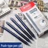 Chenguang Blue-Black Erasable Pen for Grade 3 Students - Heat-Sensitive Gel Ink, Blue