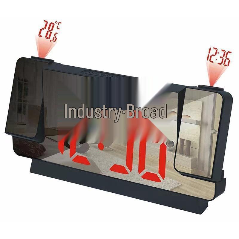 Large Screen LED Digital Wall Clock with Time, Temperature, and Alarm Functions