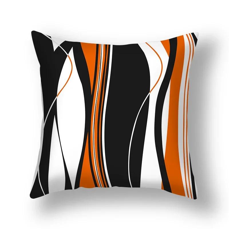 45X45Cm Red Series Geometric Pillowcase Abstract Pachwork Square Cushion Cover Sofa Car Waist Throw Pillowslip Home Decor