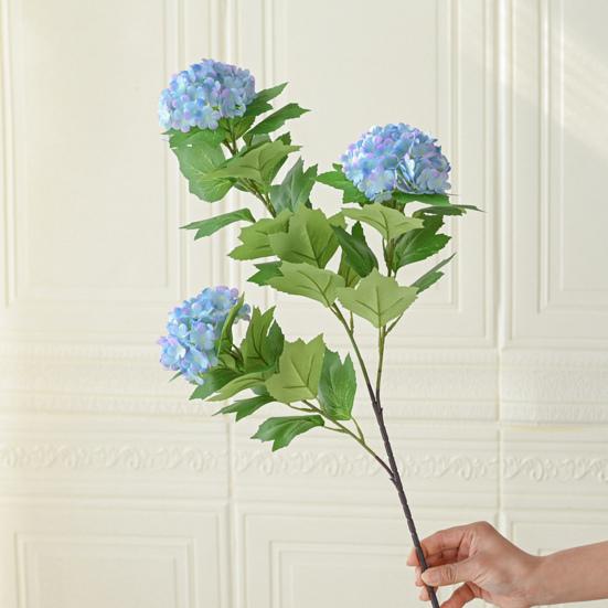 Faux Hydrangea with Bendable Stem Realistic Simulated Hydrangea Long-lasting Fake Flowers for Floral Arrangements Home Decor Weddings