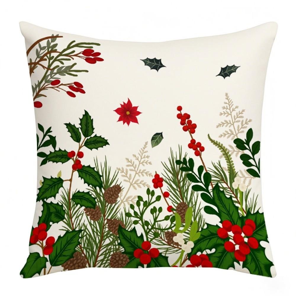 2D Printed Christmas Pillow Covers Tree Snowman Pillow Cover Party Supplies Xmas Pillowslip Sofa