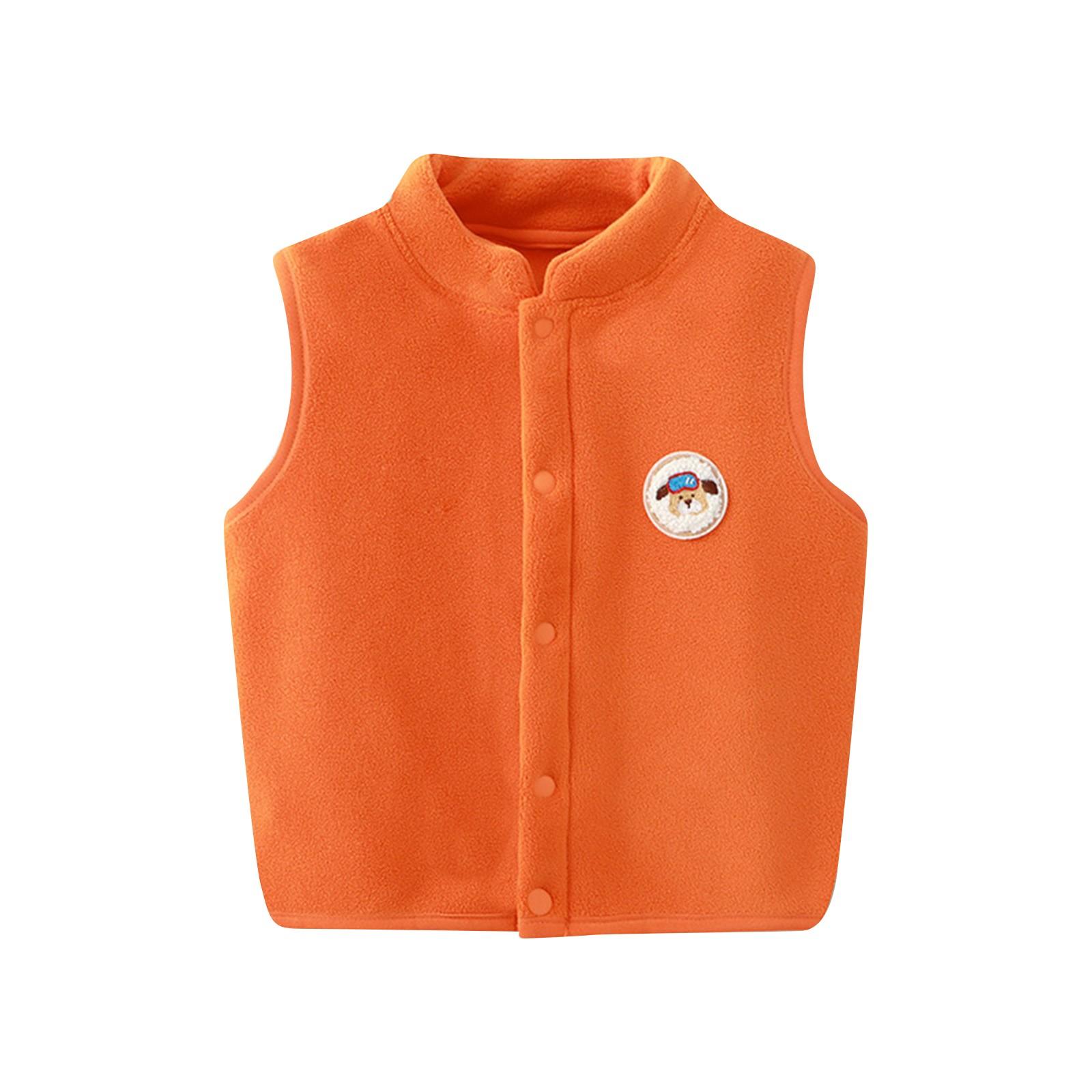 

Зимний детский жилет без рукавов с подкладкой Horse Clip Верхняя одежда Жилеты Olirong 90 шафрановый