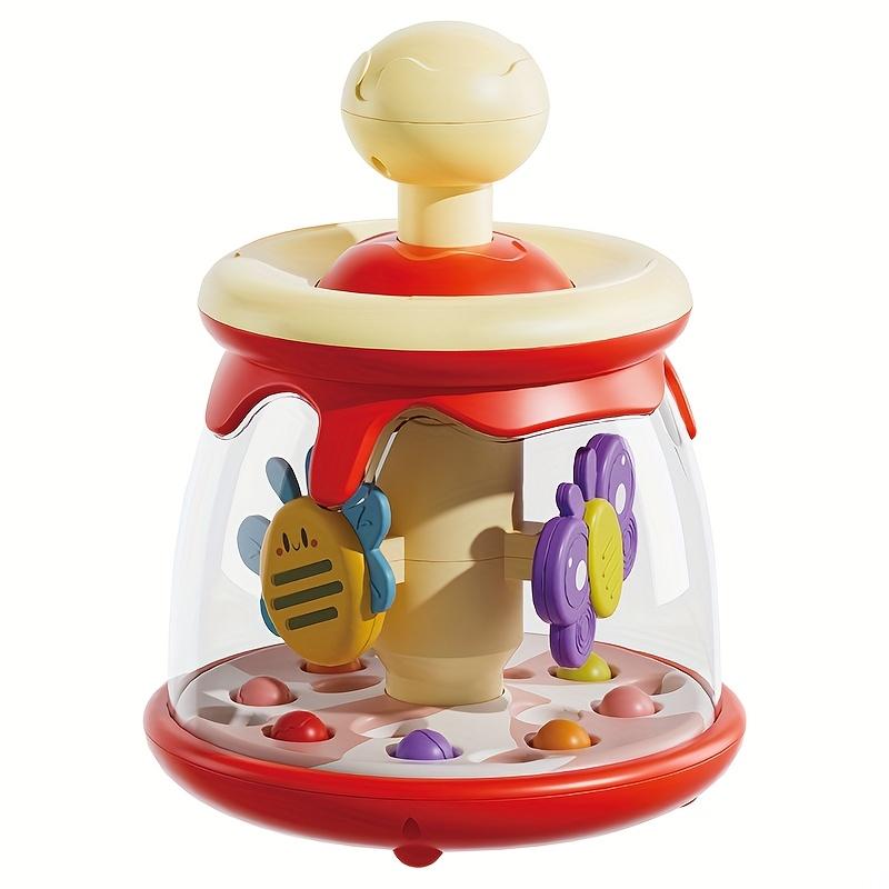 [Early Education Toy] Toy Insect Carousel Park Jumping Ball Press Toy Rolling Ball Baby Early Education Soothing Toy Tapping Toy Gift
