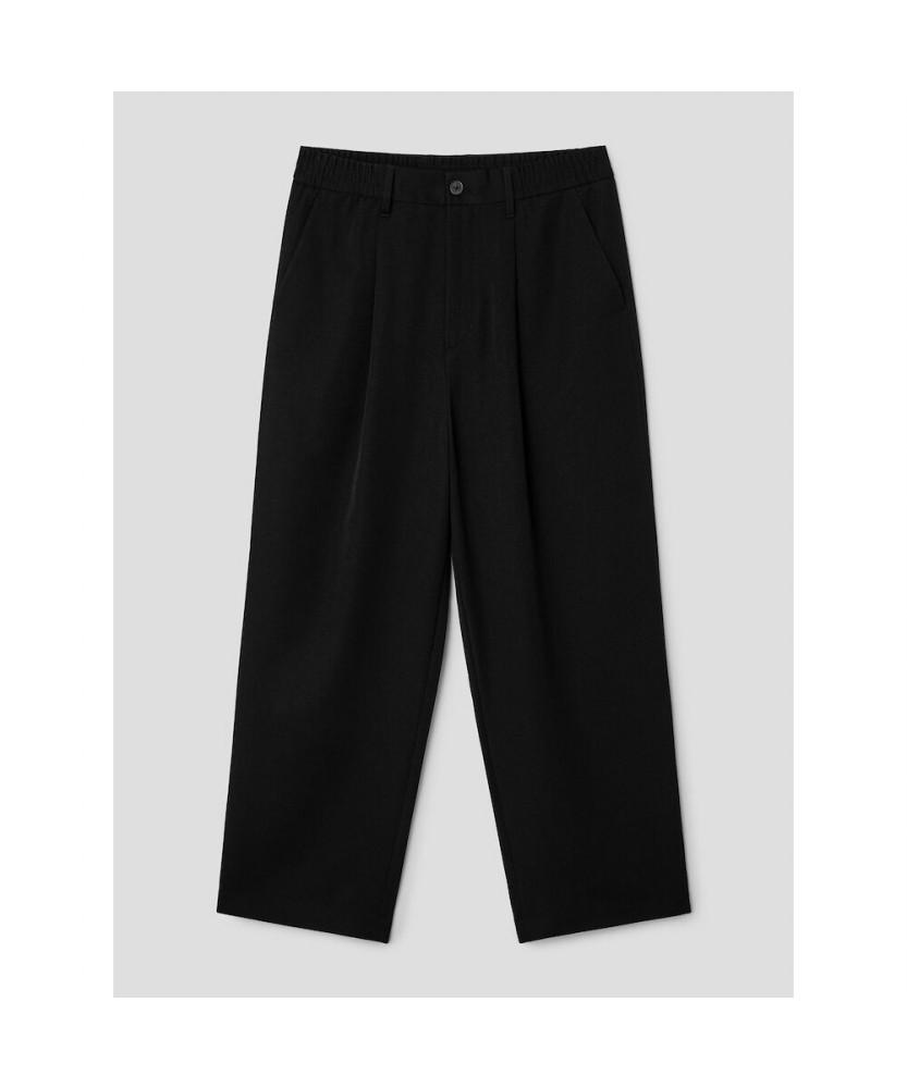 8seconds [Everyday Slacks] Wide Fit Spring Setup Slacks Black