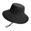 Polyester Summer Wide Brim Fisherman Hat For Men And Women Sun Protection And Breathability