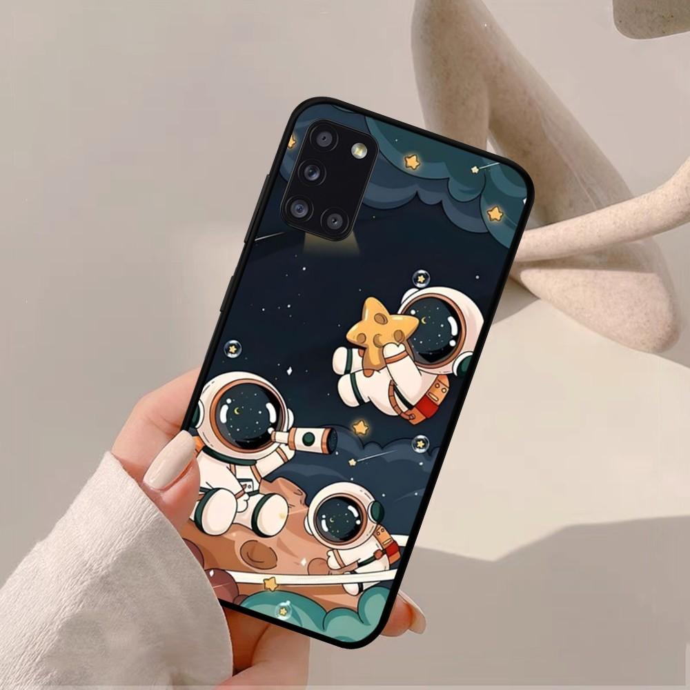 Space Astronaut Cartoon Phone Case For Samsung A 10 11 12 13 20 21 22 30 31 32 40 51 52 53 70 71 72 73 91 13 Shell