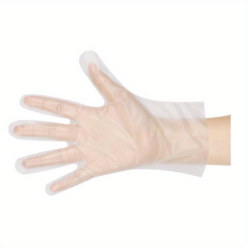 

100 шт одноразовые перчатки для приготовления пищи - пластиковые пищевые безопасные одноразовые перчатки прозрачные для обработки пищевых продуктов, приготовления пищи на кухне 100pcs