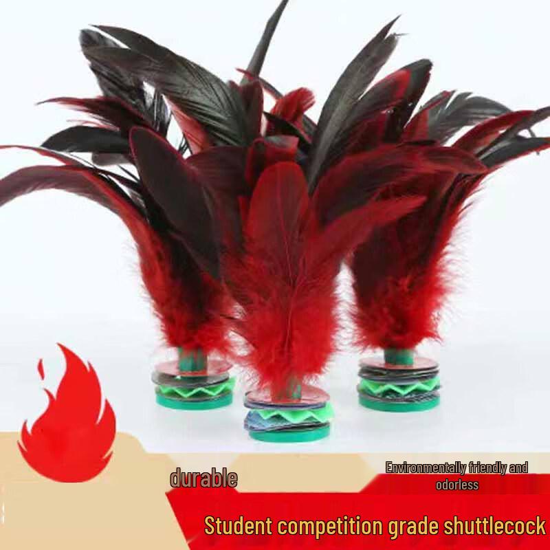 5-Pack Chicken Feather Jianzi Shuttlecocks One Size
