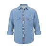 Men'S Fashionable Lapel And Shoulder Length Short Sleeved Casual Top