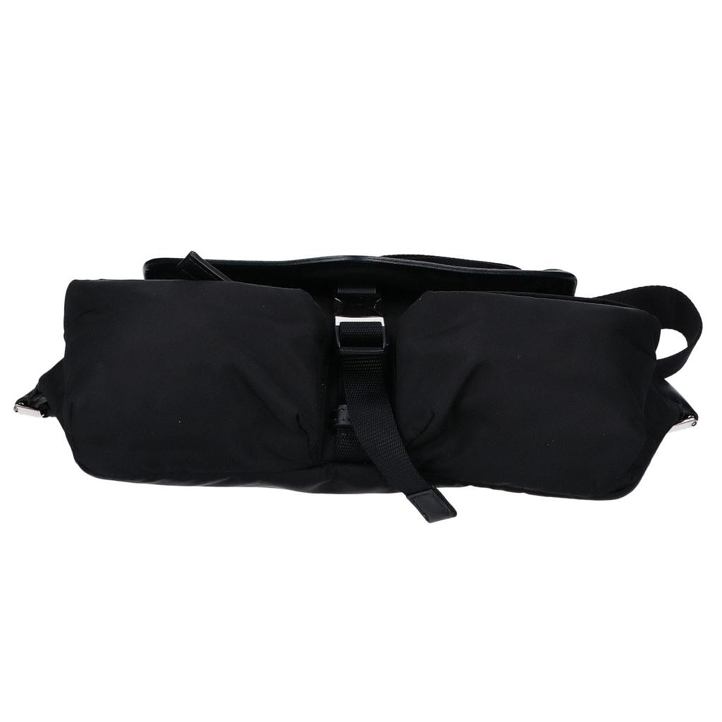 Prada [Excellent Condition] 2VH174 Re-Nylon Triangle Logo Plate Shoulder Bag blackUsed