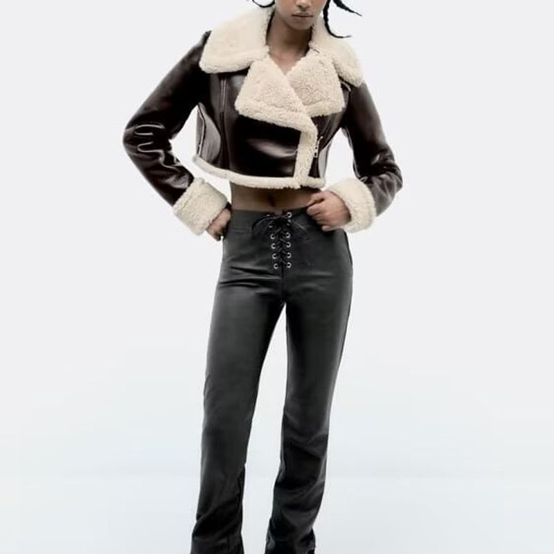 Zbzr Autumn New Women Clothes Western Style Versitile Fashion Lapel Short Long Sleeve Jacket 4341806