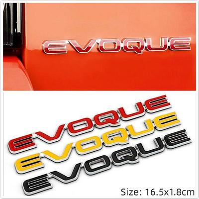 Hochwertiges Metall Chrom Umrüstung EVOQUE Emblem Heck Logo 3D Aufkleber für Rover LRX EVOQUE Auto Styling Zubehör