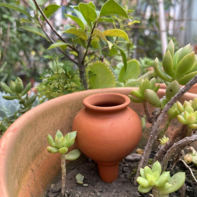 Clay Automatic Irrigation Dripper 4Pcs, Self-Absorbing Water Tip Irrigation Device, Upgraded Flowerpot Insertion Device, Suitable For Professional