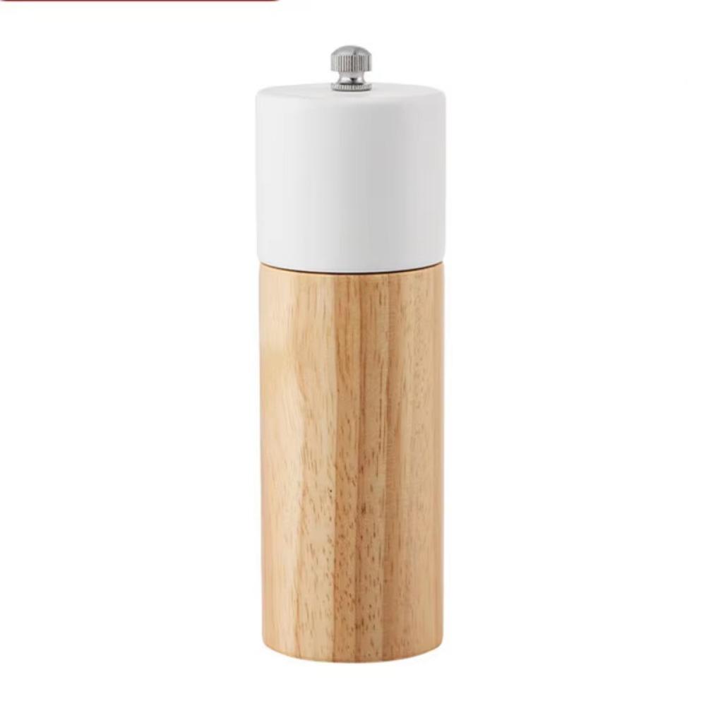 Refillable Wooden Spices Grinder Ceramic Core Grinding Bottle Manual Salt Mills  Restaurant