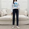 New Arrivals Open Run Women Tapered Denim Stretch Semi Jeans