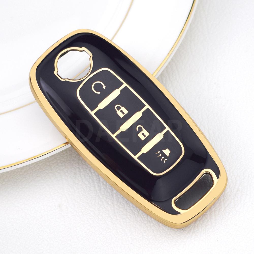 4 Buttons Tpu Car Key Case Cover Shell For Nissan X-Trail T33 Qasqhai J12 Qashqai Juke Ariya Altima Teana Keychain