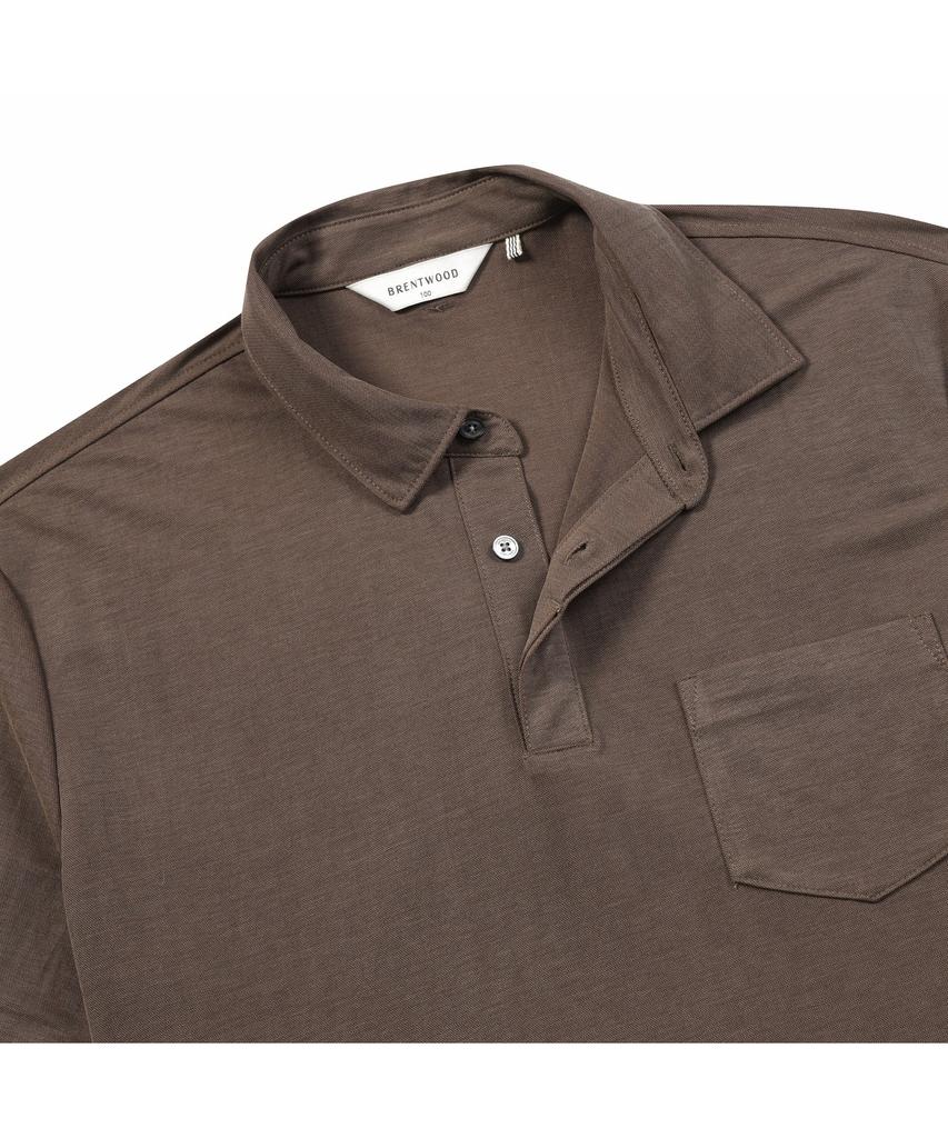 BRENTWOOD Modal Solid Polo Neck T-Shirt Brtam26511Brx