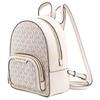 Michael Kors Jaycee Classic Monogram Batoh na zip PVC Mini Dámský batoh Světle krémový 35T2G8TB1B-LT-CRM-MULTI