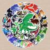 50pcs Cool Dragon Graffiti Stickers - Creative DIY for Skateboards, Phone Cases & Suitcases, Waterproof