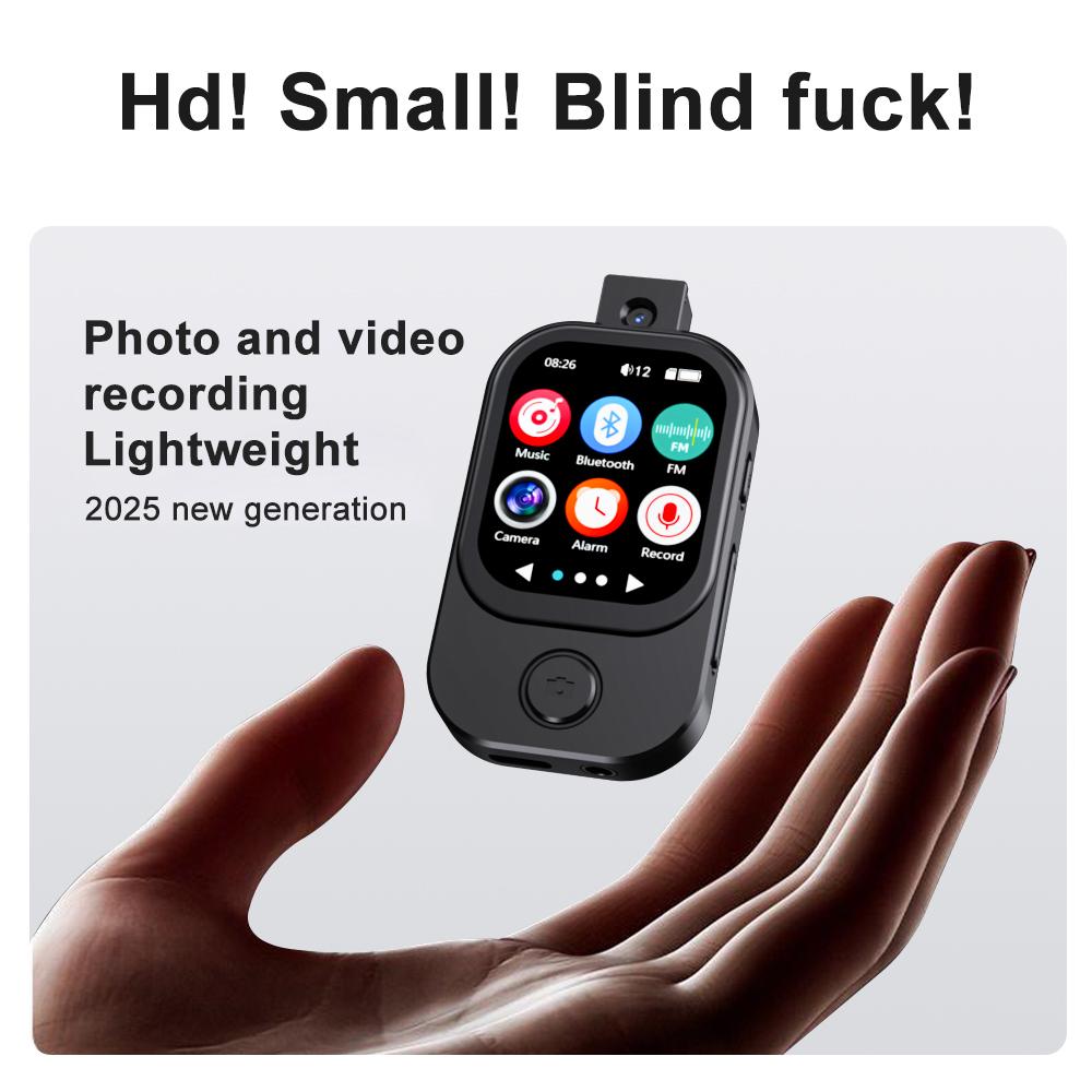 Portable Music Player Bluetooth 5.4 HiFi Lossless Audio MP4 Walkman Touch Screen Built-in Speaker Recorder Camera Video Player FM E-book