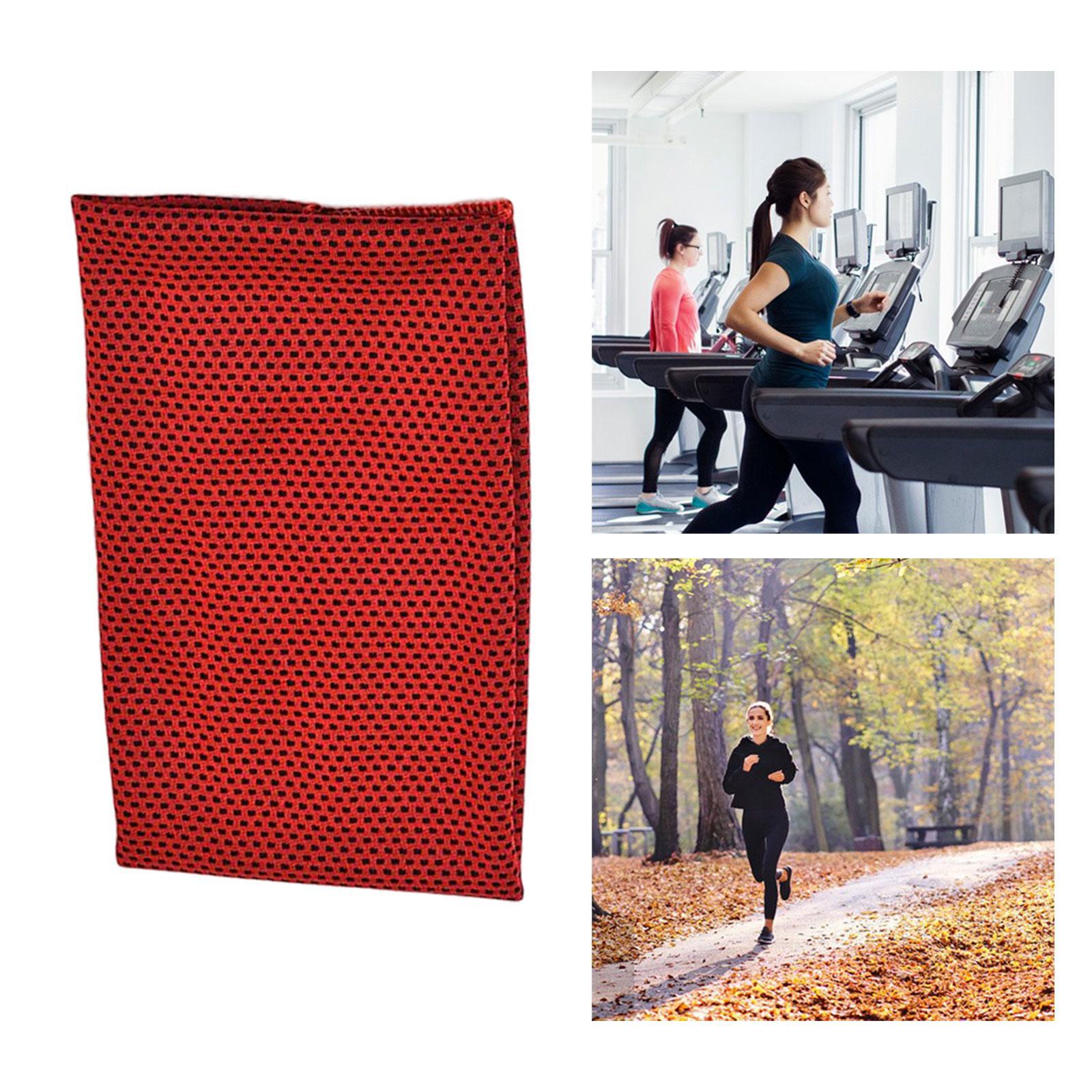 

Охлаждающее полотенце Дышащее полотенце для пота 40 x 12 дюймов Холодная ледяная повязка на голову и шею красный