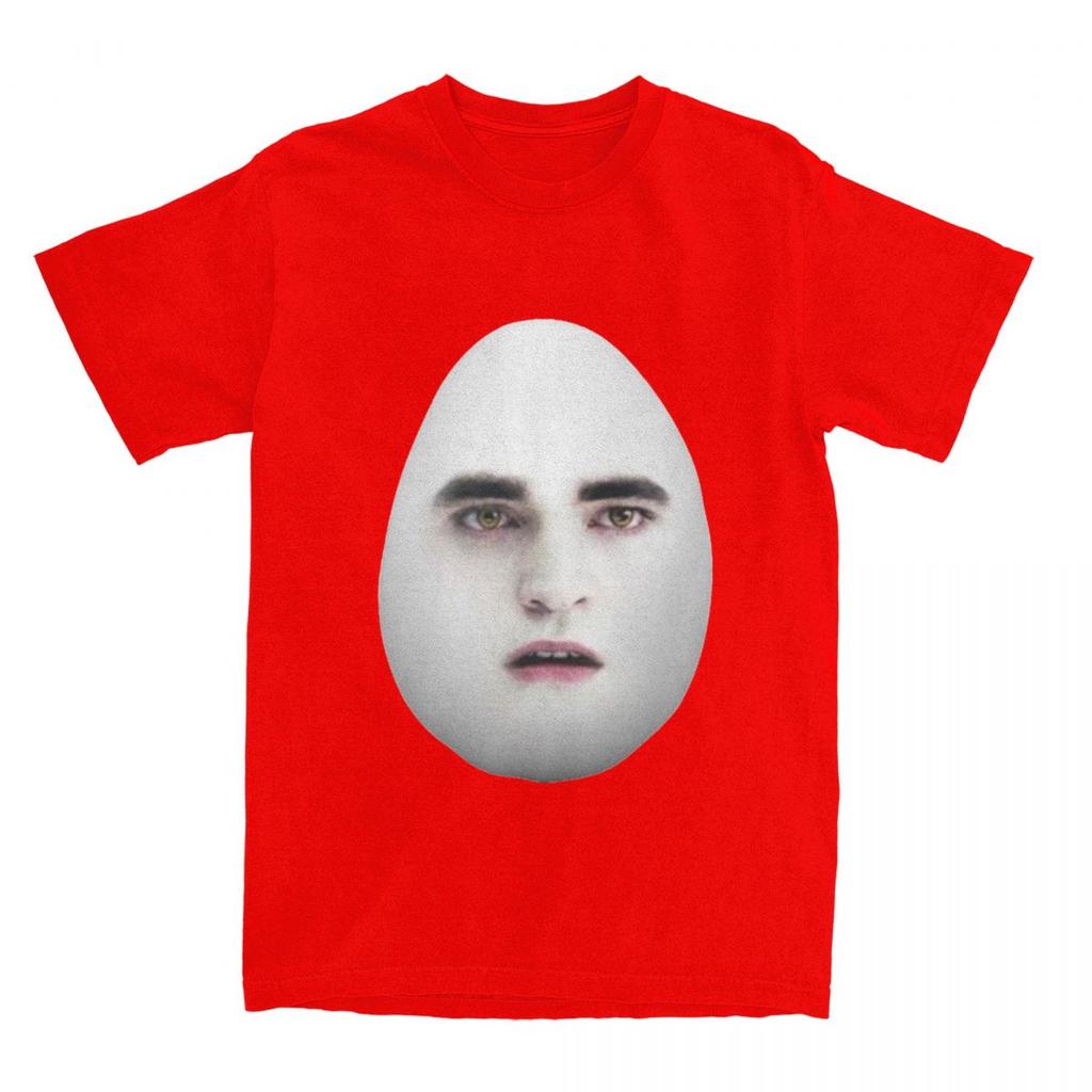 T-shirt Twilight Eggward Mème Drôle T-shirts en Coton Parodie Edward Cullen Robert Pattinson Humour T-shirt Y2K Manches Courtes Haut T-shirts