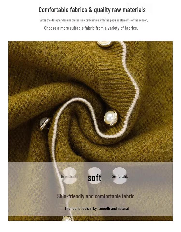 Women's High Neck Layered Knit Sweater – 2025 Autumn/Winter Fashion
