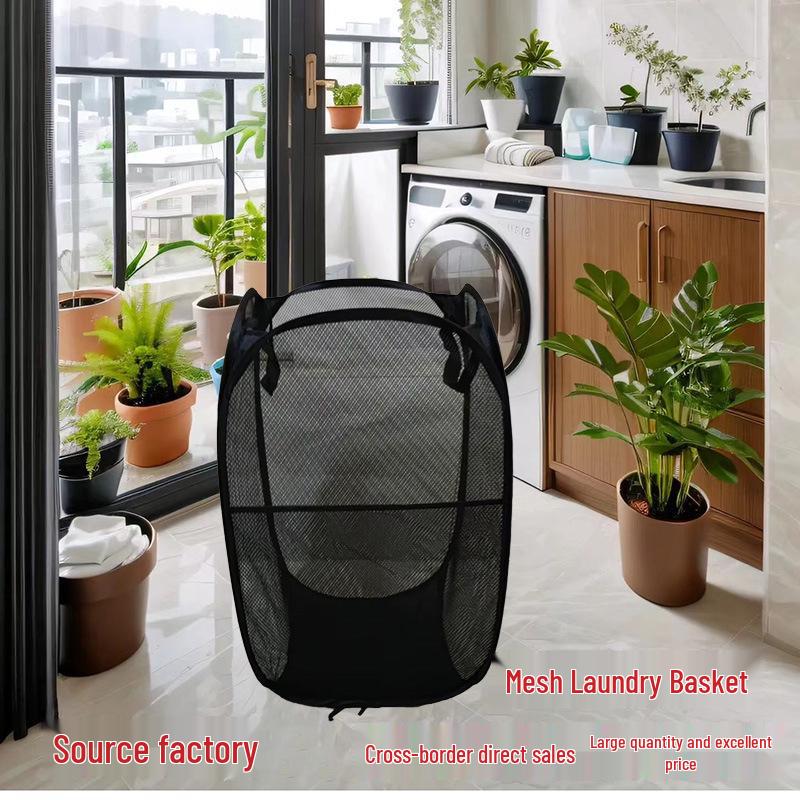 Large Capacity Folding Laundry Basket for Bathroom Dirty Clothes Storage