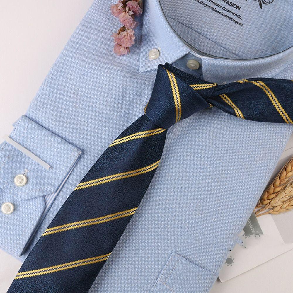 Adjustable Jacquard Floral Tie Soft Striped Knitted Tie  Suit Accessories