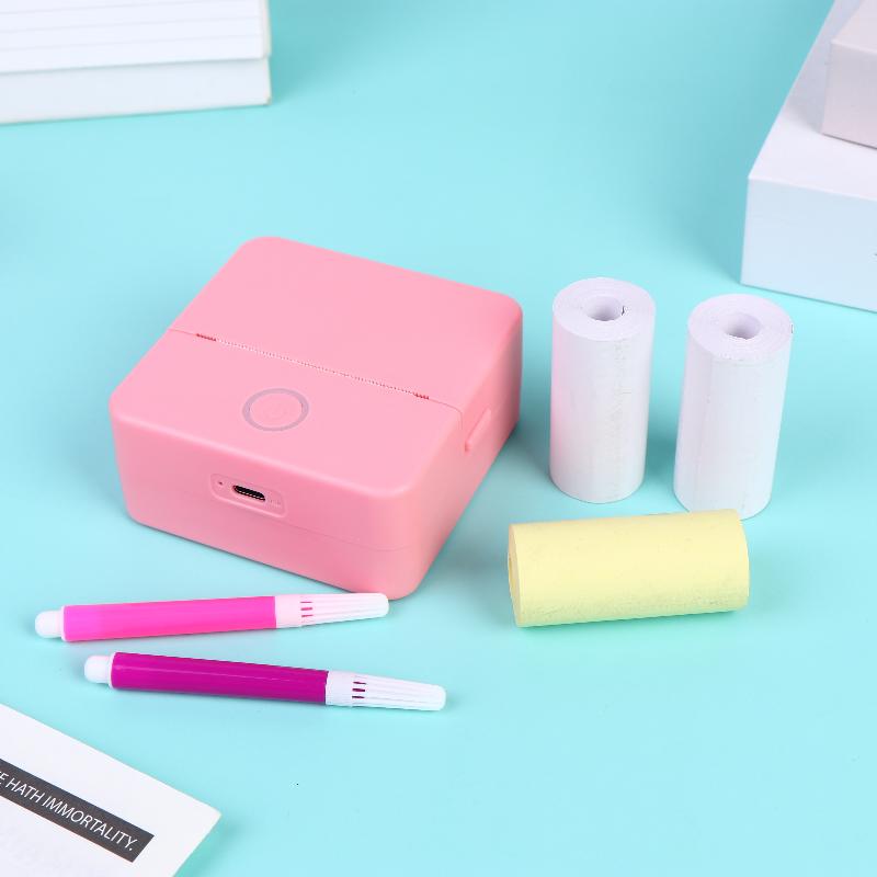 Mini Sticker Printer,Inkless Thermal Printer, Pocket Bluetooth Printer For Halloween Christmas Gift For Photo Memo Impressora