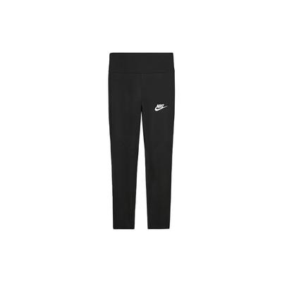 Kids  Knitted Sports Pants High Waist Leggings With Letter Logo Pattern Kids Bottoms Black CU8248-010
