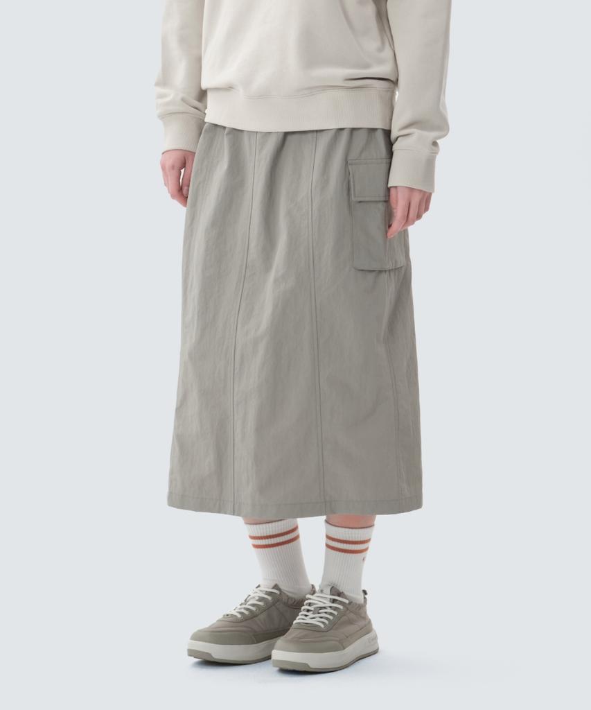 SNOWPEAK APPAREL Cample Flare Skirt (S25Swcsk11) Fog Gray