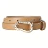Women'S Simple Thin Belt Casual High Sense Irregular Button Head Slim Pants Belt Women