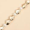 Women Imitation Pearl Heart Collarbone Chain Necklace Gold Plated Colar Choker