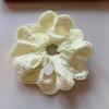 Creative Hair Accessory Hair Tie with Imitation Pearls Detail and Pleated Design Ponytail Holder Hair Decorations