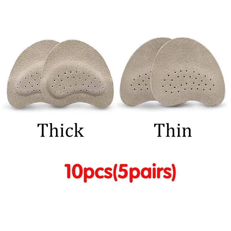 2/3/5pairs Sandals Anti-slip Stickers Leather Forefoot Pad Women High Heels Pain Relief Insert Cushion Foot Care Shoes Pad