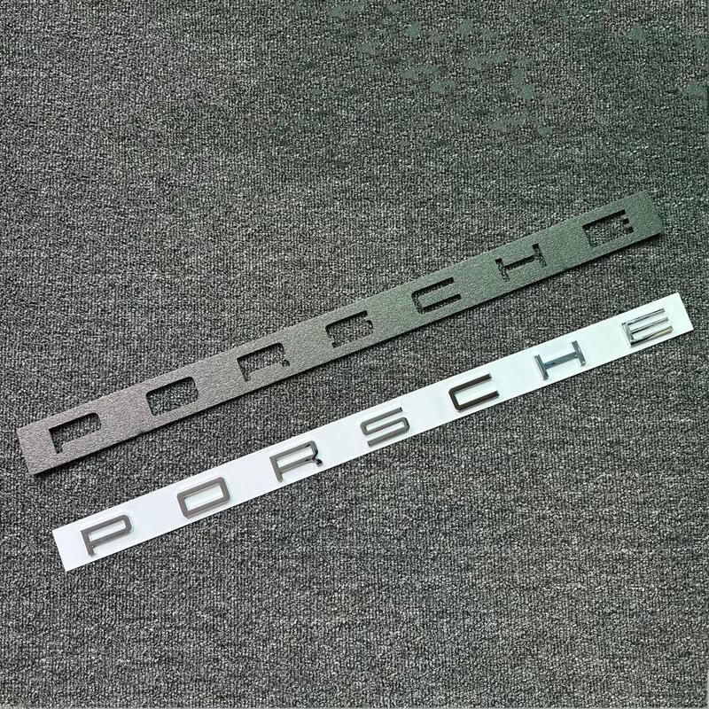 3D Metal Car Trunk Emblem Decal Letters Sticker Badge Accessories For Porsche Cayenne Panamera Macan 911 718 Taycan Boxster