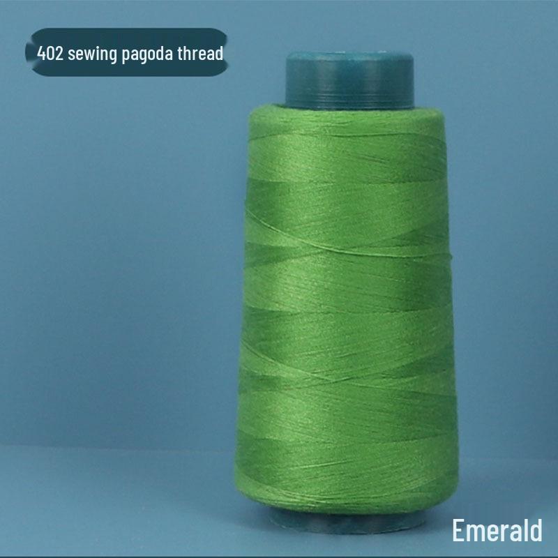 402 Polyester Thread: Black & White Sewing Thread for Hand Needlework and Household Sewing Machines