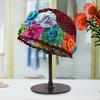 Crochet Beanie Hat with Floral Cutout for Summer Activities