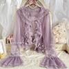 Autumn Lolita Sweet Cute White Cardigan Shirt Womens Casual Long Sleeve Lace Tops Thin Kawaii Girls Blouse Shaw