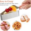 Iplusmile 2Pcs Cake Cutter Slicer, Stainless Steel Pie Cutter and Server Set, Adjustable Cheese Cake Divider Separator with Double Handle Tool