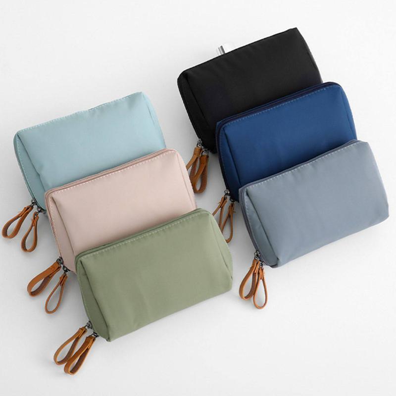 2026 Damen Kosmetiktasche Unifarbene Koreanischer Stil Make-up Tasche Beutel Kulturtasche Wasserdichte Make-up Organizer Etui Tasche