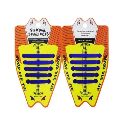 10 Stück/Set Elastische Silikon-Schnürsenkel Kinder Sport Laufen Keine-Krawatte-Schnürsenkel Alle Sneaker Schuhschnürsenkel Passform Riemen Schnürsenkel