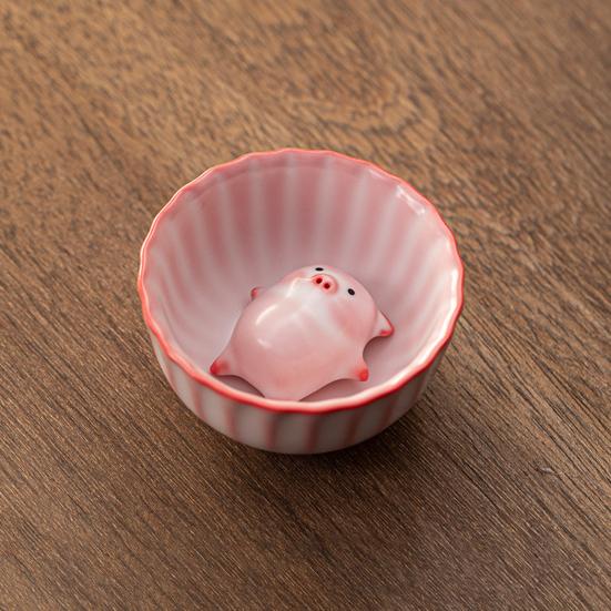 Liegendes Schwein Bubble Tea Tasse Handgefertigte Keramiktasse mit lustigem Blasenblas-Schwein Tee-Haustier Einzigartiges Geschenk für Teeliebhaber & Heimdeko