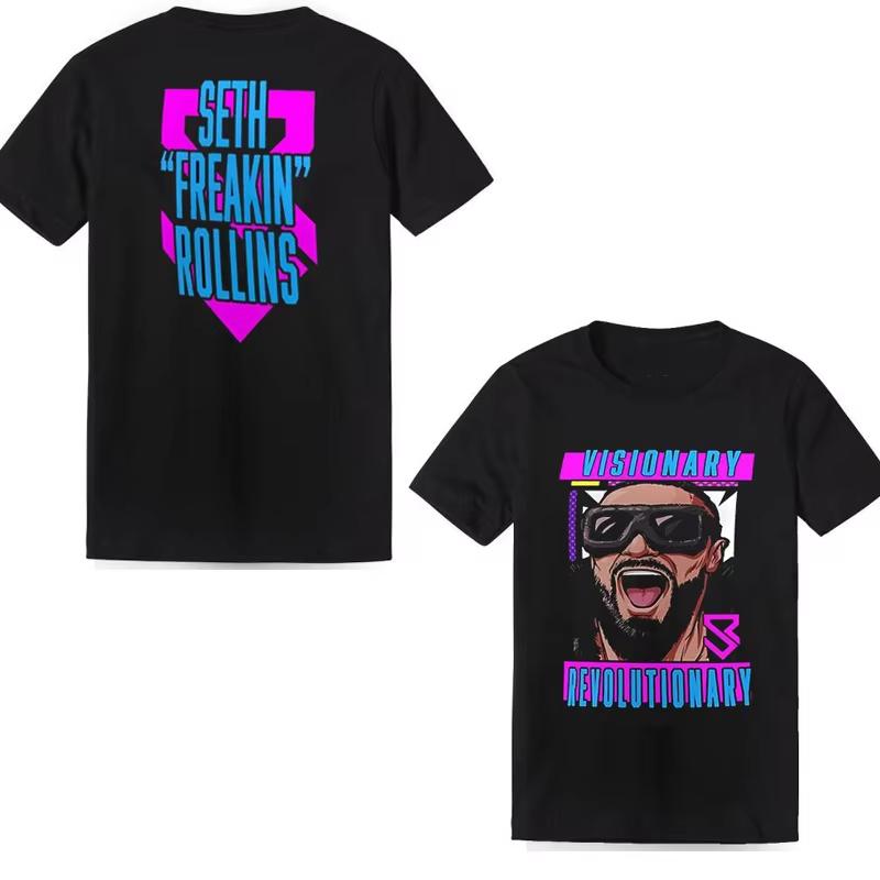 Summer New Men's Wrestler Seth "Freakin" Rollins 3D Printed T-shirt Street Women's Children's Casual Sports Breathable Top
