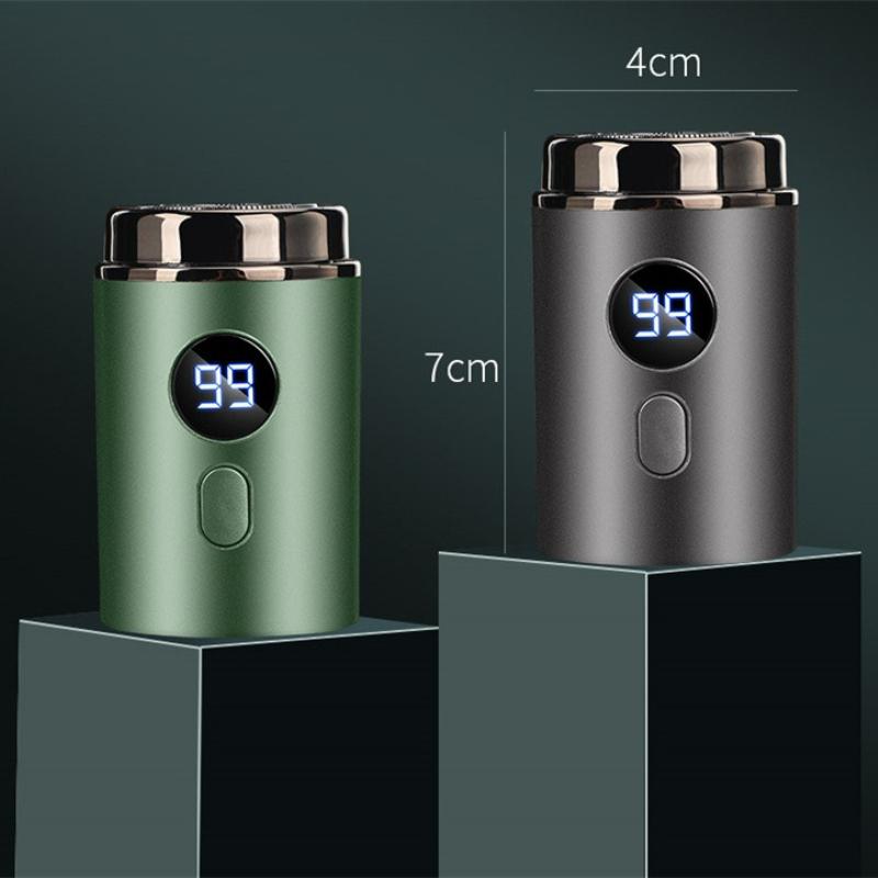 1PC Men's Electric Razor Shaver Digital Display Intelligent Mini Portable Wet and Dry Rechargeable Washable Beard Razor Razor