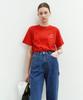 Deonseuteu Unisex Heart D Logo T-Shirt Red_Udts4B140R2