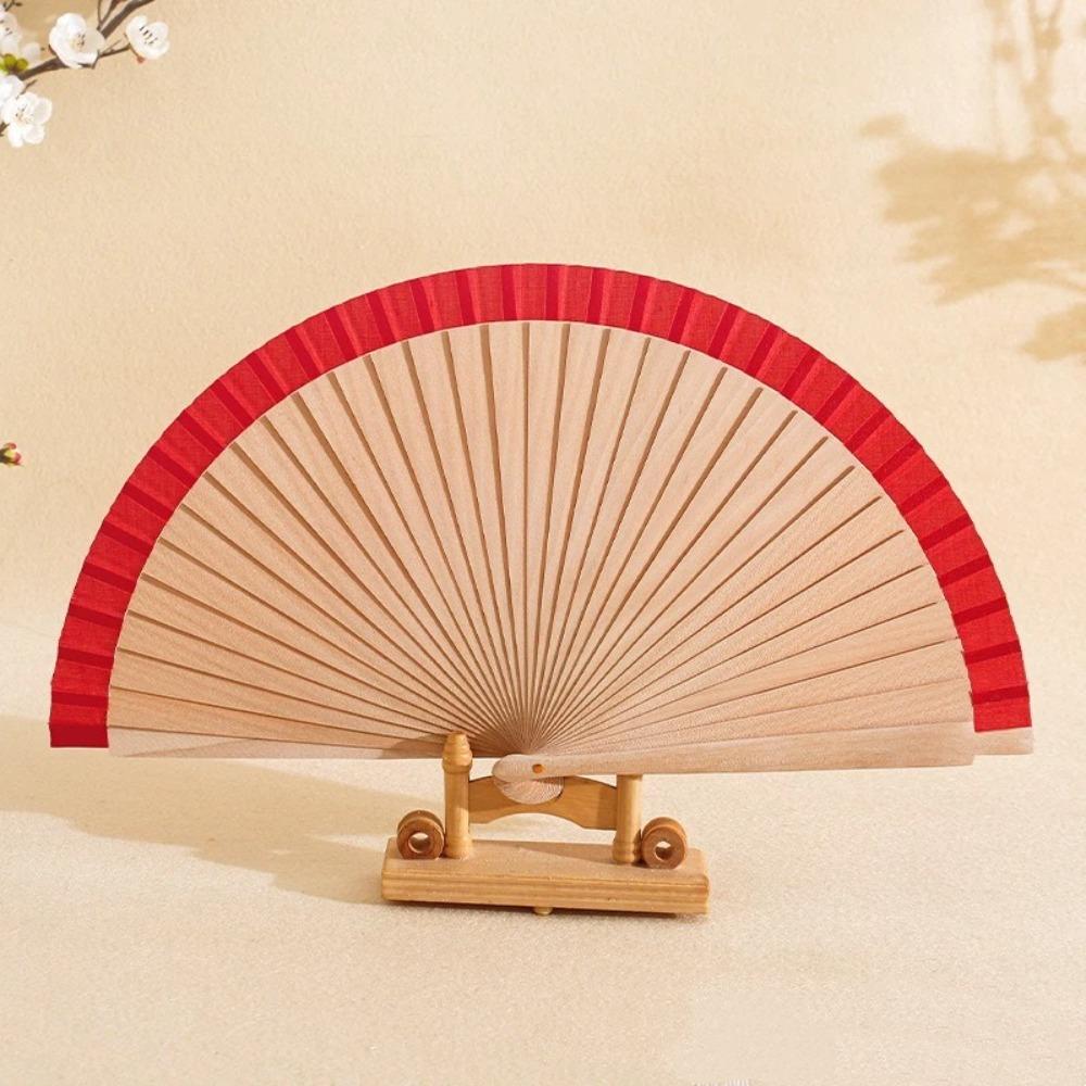 23cm Handmade Fan Traditional Hand Cranked Fan Hand Fan Wood Fan  Photography